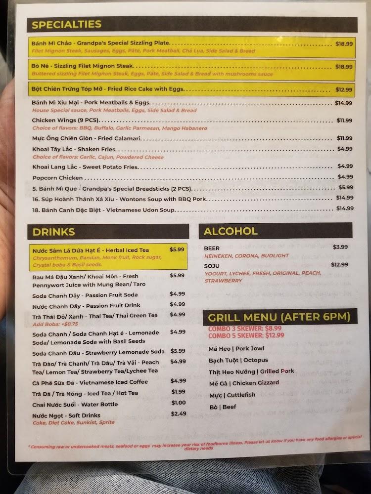 Grandpa’s Kitchen Grill - Bar 168 9. STREET STYLE DRY NOODLE